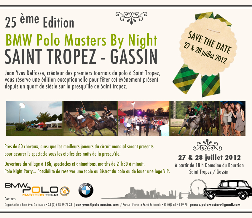 Save the Date Saint Tropez Polo !!